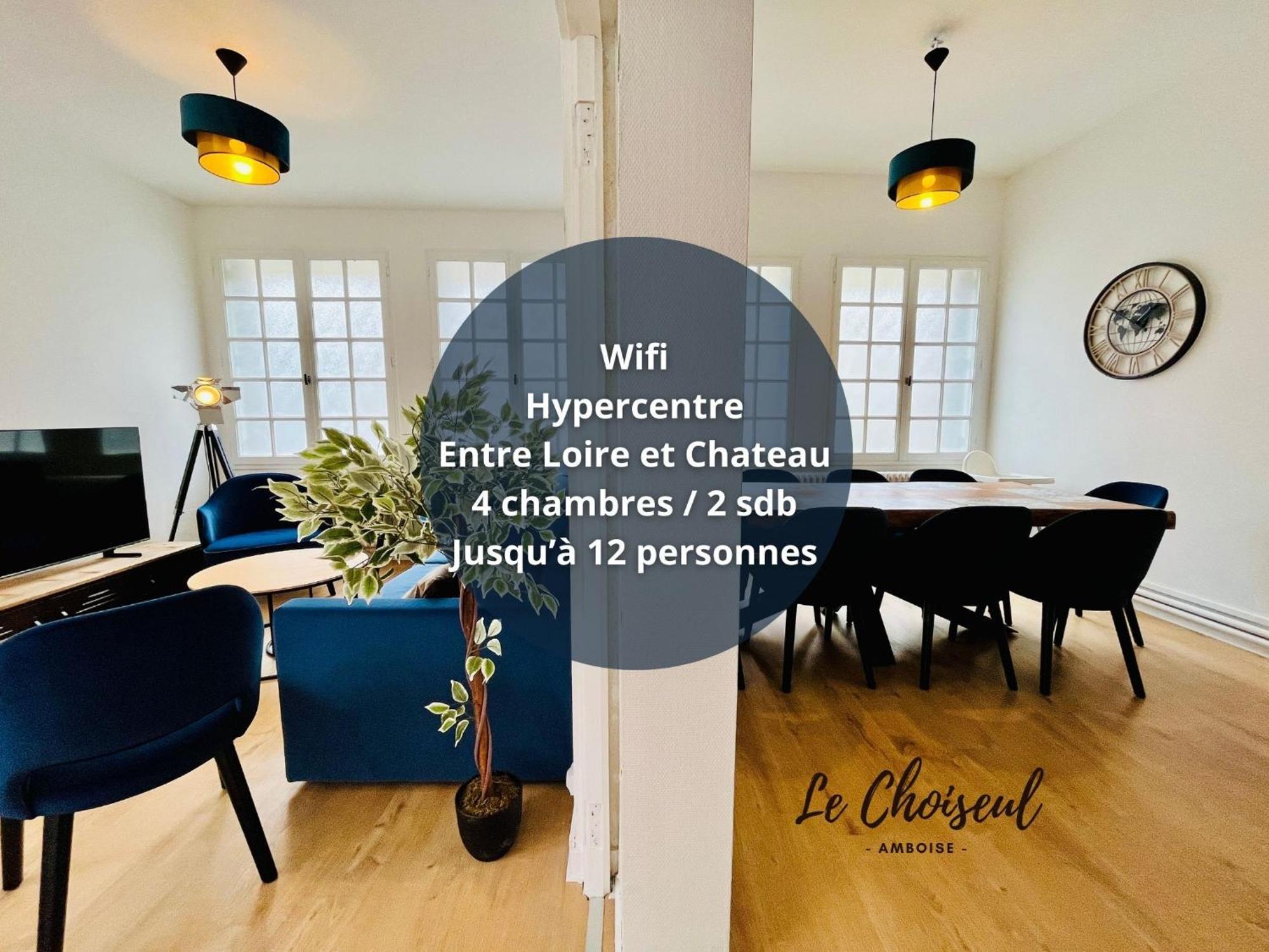 Le Choiseul - T5 Entre Loire Et Chateau Royal - Manoir De La Concorde Amboise Esterno foto